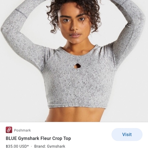 Gymshark Fleur longsleeve crop top - Picture 3 of 3